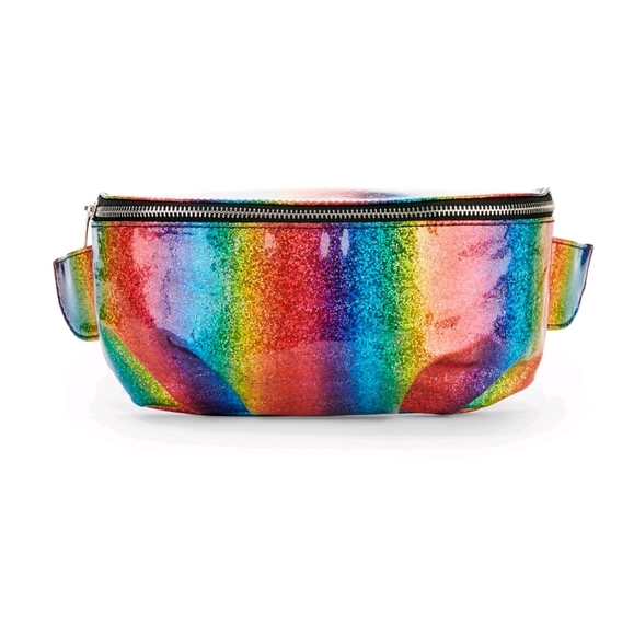 Pride Rainbow Shiny Glitter Fanny Pack - Picture 1 of 5
